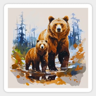 Mama Bear and Her Cub, Unbreakable Connection Magnet